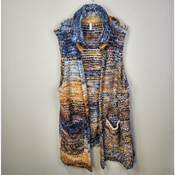 Anthropologie Pilcro Womens 3X Sweater Vest Long Cardigan Duster Boho Western - Picture 2 of 16